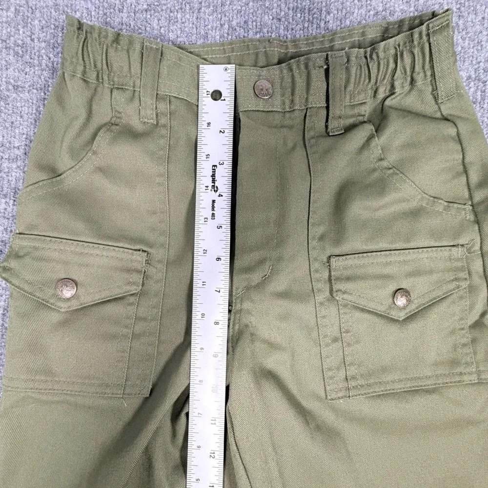 VNTG Boy Scouts of‎ America Official Uniform Pants Olive Green Cargo Size 10/ 25
